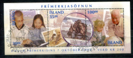 ISLAND Block 17, Bl.17 FD Canc. - Marke Auf Marke, Stamp On Stamp, Timbre Sur Timbre - ICELAND / ISLANDE - Blocks & Sheetlets