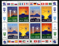 ISLAND 820-823 KB Mnh - Handball-WM - ICELAND / ISLANDE - Blocks & Sheetlets
