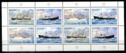ISLAND 828-831 KB Mnh - Postschiffe, Mail Ships, Navires De Courrier - ICELAND / ISLANDE - Blokken & Velletjes