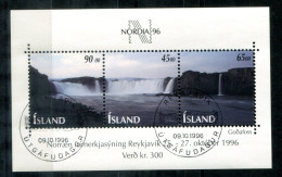 ISLAND Block 19, Bl.19 FD Canc. - NORDIA '96 - ICELAND / ISLANDE - Blocks & Sheetlets