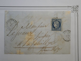 AX 19 FRANCE  LETTRE DEVANT 7 AOUT 1851  ROUEN A LAFEUILLIE  +BELLE MARGE  CERES  N°4 +AFFRANC. PLAISANT+++ - 1849-1850 Ceres