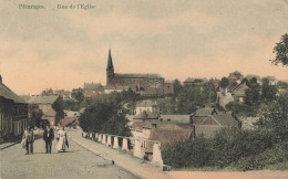 PATURAGES - Rue De L'Eglise - Carte Circulé En 1912 Vers Marchienne Au Pont - Colfontaine