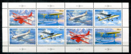 ISLAND 866-869 KB Mnh - Postflugzeuge, Mail Planes, Avions Postaux - ICELAND / ISLANDE - Blokken & Velletjes
