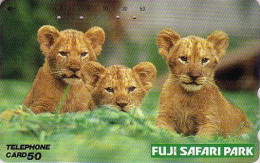 Télécarte JAPON / 290-28963 - ANIMAL - Félin LION / SERIE FUJI SAFARI PARK - Feline JAPAN Free Phonecard - LÖWE - BE 612 - Selva