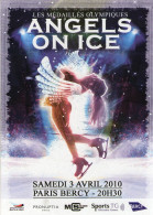 Carte Publicitaire - CART'COM - Les Médailles Olympiques - ANGELS ON ICE .......BERCY 2010 - Kunstschaatsen