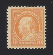 US #510 1917-19 Orange Yellow Unwmk Perf 11 MNH F-VF Scv $36 - Unused Stamps