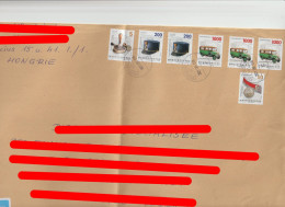 4315 Lettre Cover HONGRIE MAGYAR 2021 RECOMMANDE REGISTERED METIER FACTeuR LA POSTE POSTMAN Postbote - Hojas Completas