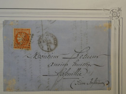 AX 19 FRANCE  LETTRE DEVANT 29 AOUT 1871 NEUFCHATEL A LAFEUILLIE + CERES BORDEAUX  N°48 BELLE MARGE +AFFRANC. PLAISANT+ - 1870 Ausgabe Bordeaux