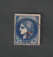 Timbres - N°372 - Type Cérès  1f 75 Bleu  -  Oblitéré - Autres & Non Classés