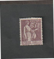 Timbres - N°284 - Type Paix  65c. Violet Brun -  Oblitéré - Autres & Non Classés