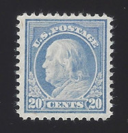 US #515 1917-19 Light Ultramarine Unwmk Perf 11 Mint OG LH VF Scv $42.50 - Nuevos