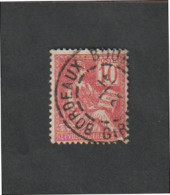 Timbres - N°116 - Type  II Mouchon 10c. Rouge  - 1900 - 01  -  Oblitéré - Altri & Non Classificati