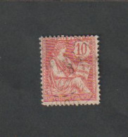 Timbres - N°116 - Type  II Mouchon 10c. Rouge  - 1900 - 01  -  Oblitéré - Autres & Non Classés