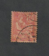 Timbres - N°124 - Type  II Mouchon 10c. Rose  - 1902  -  Oblitéré - Other & Unclassified