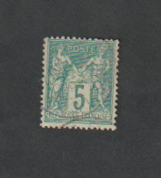 Timbres - N°75 - Type  Sage - 5c Vert  - 1902  -  Oblitéré - Other & Unclassified