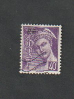 Timbres - N°414B - Type Mercure - 40 C Violet  - 1944  -  Oblitéré - Autres & Non Classés