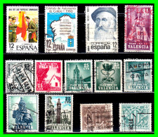 ESPAÑA - (EUROPA) LOTE DE 12 SELLOS AÑO 1983 DIFERENTES VALORES NUEVOS Y USADOS - Collections