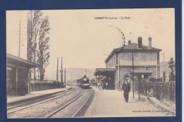 CPA [42] Loire > Lorette Train Gare Station Chemin De Fer Circulé Voir Dos - Autres & Non Classés