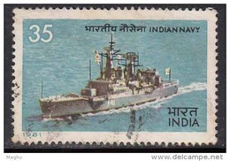 India Used 1981, Indian Navy Day, Taragiri, Frigate,  Warship, Militaria, Ship, Transport,    (sample Image) - Oblitérés