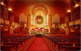 New York City The Marble Collegiate Church Interior At Christmas - Churches