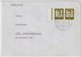 ALLEMAGNE / GERMANY - 1967 - Mi.347y Horizontal Pair Cancelled German-French Philatelic Exhibition BERLIN Sonderstempel - Lettres & Documents