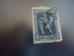 GREECE    USED   STAMPS  ΕΡΜΗΣ  1913 ΔΡΧ   10  ΑΛΛΗΛΟΓΡΑΦΗΑΙ - Gebruikt