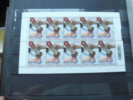 Belgique  F F 3783 Planche 2 Mnh Neuf ** / Belgie Feuille Blad ( Année 2008 ) Diversite Au Travail - Non Classés