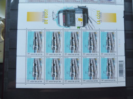 Belgique  F F 3772/3774 Planche 2 Mnh Neuf ** / Belgie Feuille Blad ( Année 2008 ) Tram - Non Classés