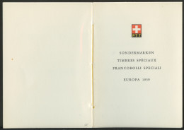 Europa CEPT 1959 Suisse - Switzerland - Schweiz Livret Y&T N°630 à 631 - Michel N°679 à 680 *** - 1959