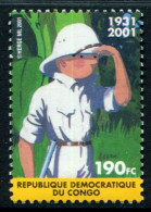 RB0123 Democratic Congo 2001 And Belgium Joint Hair Tintin Adventures 1V MNH - Andere & Zonder Classificatie