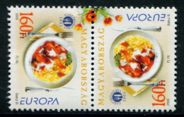 RB0159 Hungary 2005 Europa Cuisine 1V Pair Inverted Double MNH - Nuevos
