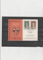 Saarland 1956 - Postkarte "Olimpiadi Melbourne '56" - Sommer 1956: Melbourne