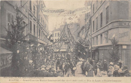 42-ROANNE-GRAND CONCOURS MUSICAL INTERNATIONAL DES 15/16 AOUT 1908- RUE DU LYCEE ET STE GENEVOISE - Roanne