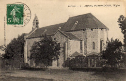 ARNAC-POMPADOUR  L'Eglise.  1910 - Arnac Pompadour