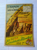 Eucalol SOAP Cromo No Postcard 6*9 Cmt.egypt.abu-simbel World Curiosities Series.better .2 Diff Pieces Order - Abu Simbel