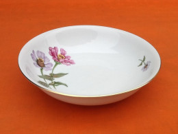 Plat De Service / Saladier  Porcelaine Fine De Bohème Carlsbad Décor Floral - Autres & Non Classés