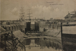 Terneuzen // De Schutkolk In Reperatie 1918 - Terneuzen