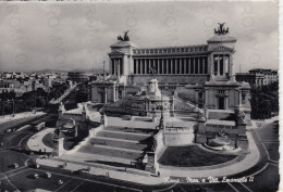 CARTOLINA  ROMA,LAZIO-MONUMENTO A VITTORIO EMANUELE II-STORIA,MEMORIA,CULTURA,RELIGIONE,BELLA ITALIA,VIAGGIATA 1957 - Altare Della Patria