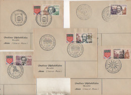 5 Enveloppes - Conférence Gaz Ionisés - 1963 - Mazzini-Mayrisch-Groot- Beethoven- Verhaeren - - Cartas & Documentos
