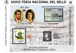 36 Feria Nacional Del Sello. Hoja Conmemorativa Nº 1 - Commemorative Panes