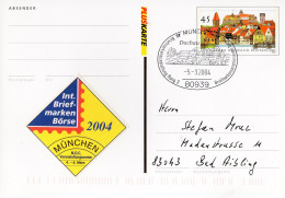 16074) BRD -  ▭ PSo 81a, Codiert, So-⊙ 80939 München Vom 5.3.04 - Dachau - Cartoline - Usati