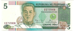 PHILIPPINES AGUINALDO 5 Piso Série#168d  Sign Aquino Cuisia Noir  . NEUFS - Philippines