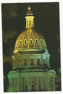 United  States, Colorado State Capitol By Night . - Denver