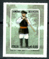 ITALIA / ITALIA 2014** - Europa 2014 - Strumenti Musicali Nazionali - "Launeddas" - 1 Val. MNH, Autoadesivo. - 2014