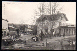 54-Cirey, La Gare Et Le Café De La Gare - Cirey Sur Vezouze