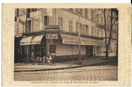 MARSEILLE Buffet Du Grand Escalier De La Gare, Envoi 1939 - Quartier De La Gare, Belle De Mai, Plombières