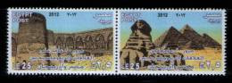 EGYPT / 2012 / AZERBAIJAN / 20TH ANNIV. OF DIPLOMATIC RELATIONS / ARCHAEOLOGY / MNH / VF . - Neufs