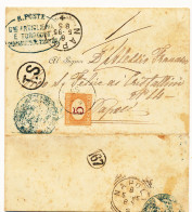 1895 SEGNATASSE NAPOLI X NAPOLI DIREZIONE ARTIGLIERIA E TORPEDINI 0,05 SEGNATASSE SINGOLO ISOLATO - Portomarken