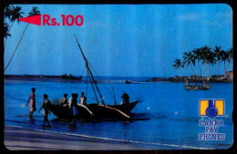 SCHEDA PHONECARD SRI LANKA FISHING BOAT (LETTER B) 2SRLB - Sri Lanka (Ceylon)