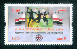 EGYPT / NORTH MACEDONIA / 2019 / SPORT / HANDBALL / U-19 HANDBALL WORLD CUP CHAMPIONSHIP / MNH / VF - Neufs